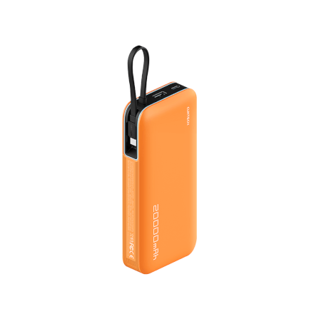 แบตเตอรี่สำรอง CUKTECH AURA รุ่น PB200N 20000 mAh สีส้ม จ่ายไฟรวมสูงสุด 55W